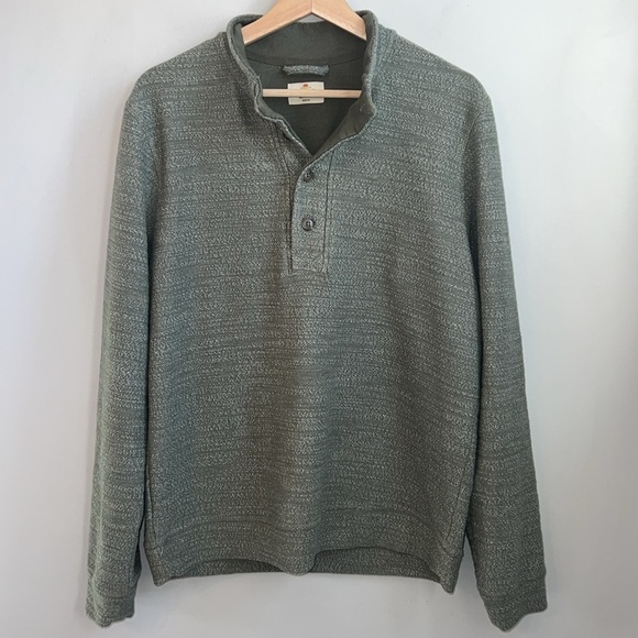 Marine Layer Clayton Long Sleeve Henley SZ M - Picture 2 of 6